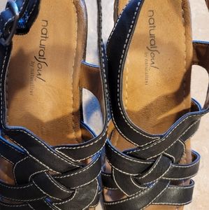 Naturalizer Natural Soul Black Slingback Sandal 7M